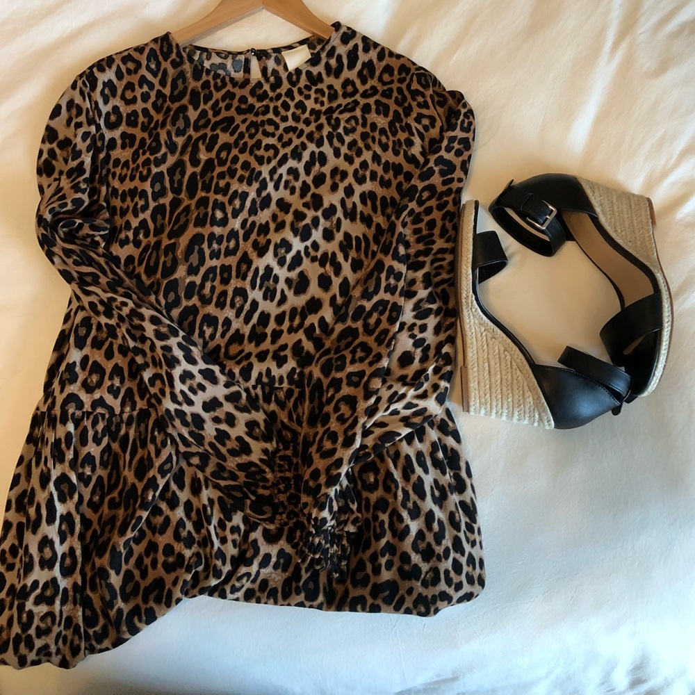 NEW H&M Leopard Print Long Dress